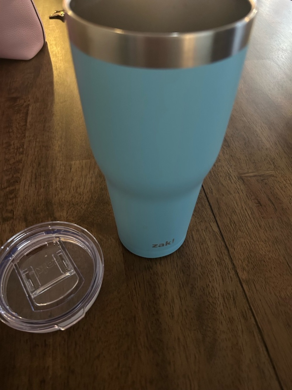 zak! Aqua Blue Insulated Travel Tumbler with Lid